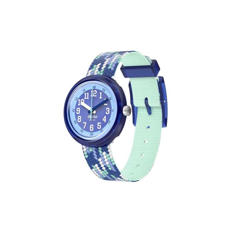 Swatch Frick Flack BRAID IN BLUE FPNP169 Boys Watch, blue