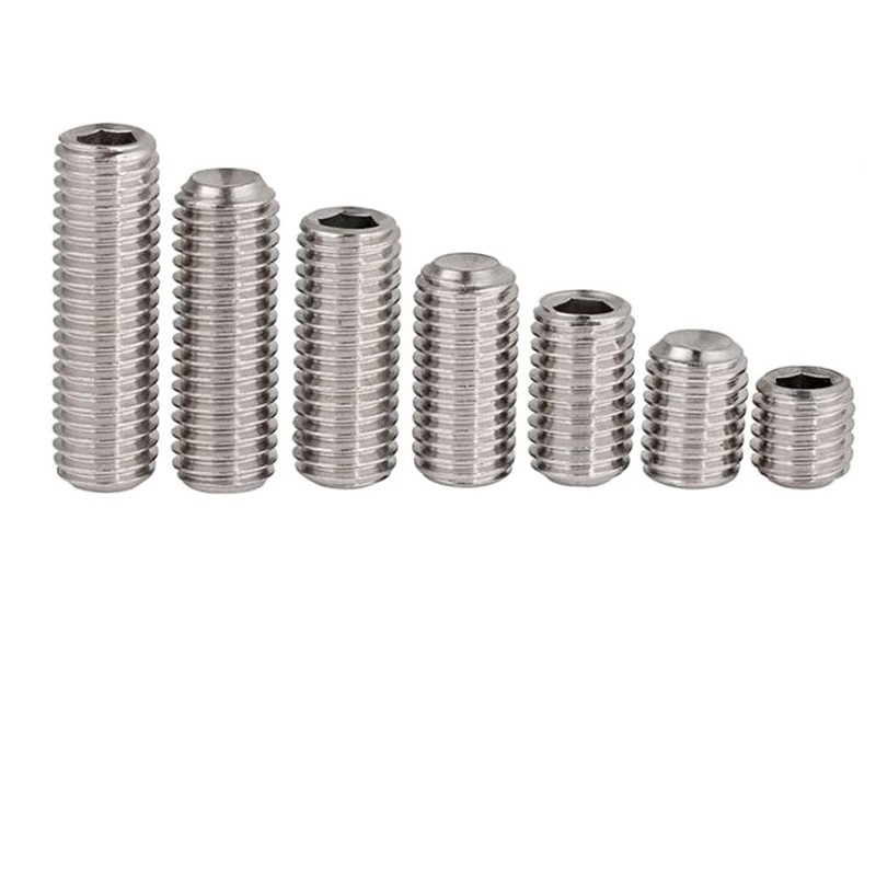 M3 x 6mm Stainless Steel Socket Set Screws Hexagon Socket