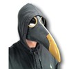 Johnniesfx Black & Gold Plague Doctor Latex Mask Steampunk Day