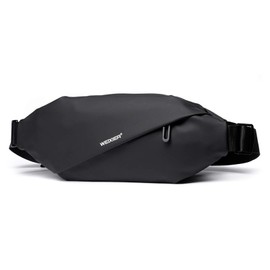 FANDARE Sling Chest Bag Lightweight Shoulder Crossbody Backpack Men Business Casual Daypacks for Outdoor Travel Work Hiking Running Indoor Activities Waterproof Polyester Black