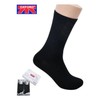 Men's Black Socks Honey Ding Casual Jangmok Simple Basic Black (5 pairs) - 26cm