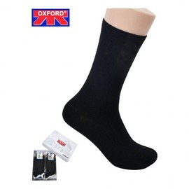 Men's Black Socks Honey Ding Casual Jangmok Simple Basic Black (5 pairs) - 26cm