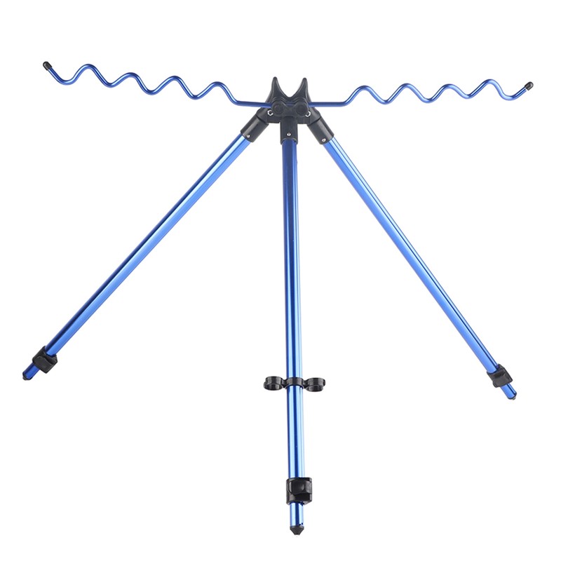 Aluminium Alloy Dazzling Portable Sea Pole Bracket Tripod Telescopic Fishing
