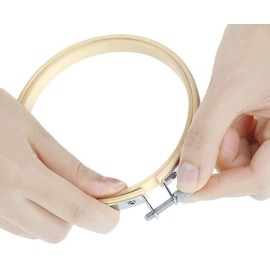 10 Pieces 5 Inch Embroidery Hoops, Bamboo Cross Stitch Hoops Ring Bulk Wholesale for Christmas Ornaments Decoration and Art Craft Handy Sewing