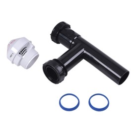 Oatey 39226 8 Stack DFU Capacity Black Tubular Adapter Air Admittance Valve, 1.5 in. 20 Branch