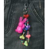 X Girl Pink One Size Women's Key Charm GUMMY BUNNY