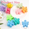 Mythos Flower Hair Clips for Women - 9 PCS Matte