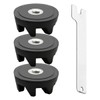 GLADFRESIT 3Pack Blender Coupler, Rubber Gear Spanner 9704230 Replacement Couplings