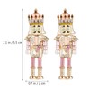 ABOOFAN 2 Pairs Nutcracker Earrings Cute Earrings for Women Winter