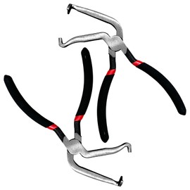 YATOINTO 2Pcs Electrical Disconnect Pliers,8in Automotive Electrical Connector Pliers,Fuel Line Disconnect Tool for Push Tab Style Plugs,60°Elbow