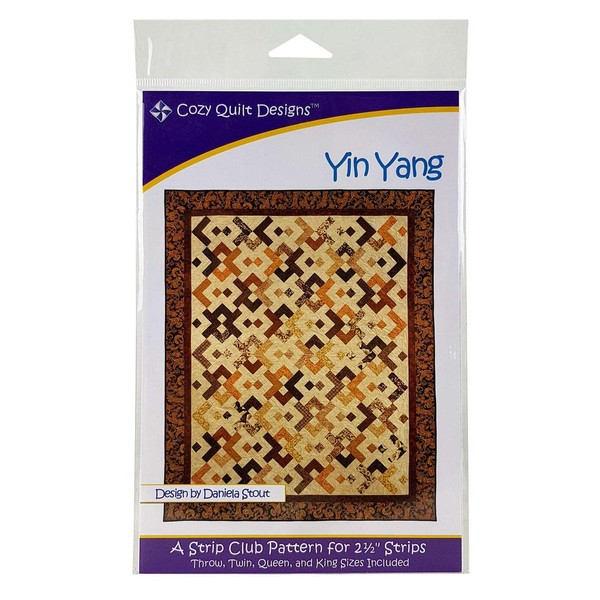Cozy Quilt Designs 'Strip Club' Pattern - Yin Yang (Includes