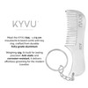 KYVU A25 Metal Moustache & Beard Comb with Keyring for