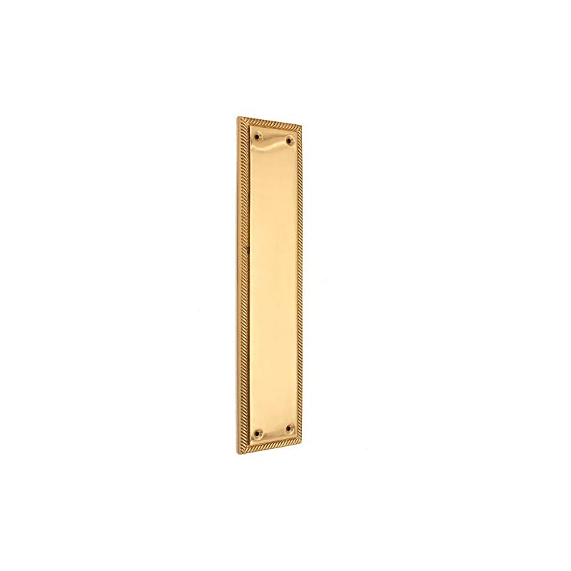5mm Heavy Duty Solid Cast Brass Georgian Finger Plate Door