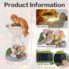 HUYIENO Solar Garden Statue Outdoor Decor Ornament Waterproof Solar Powered