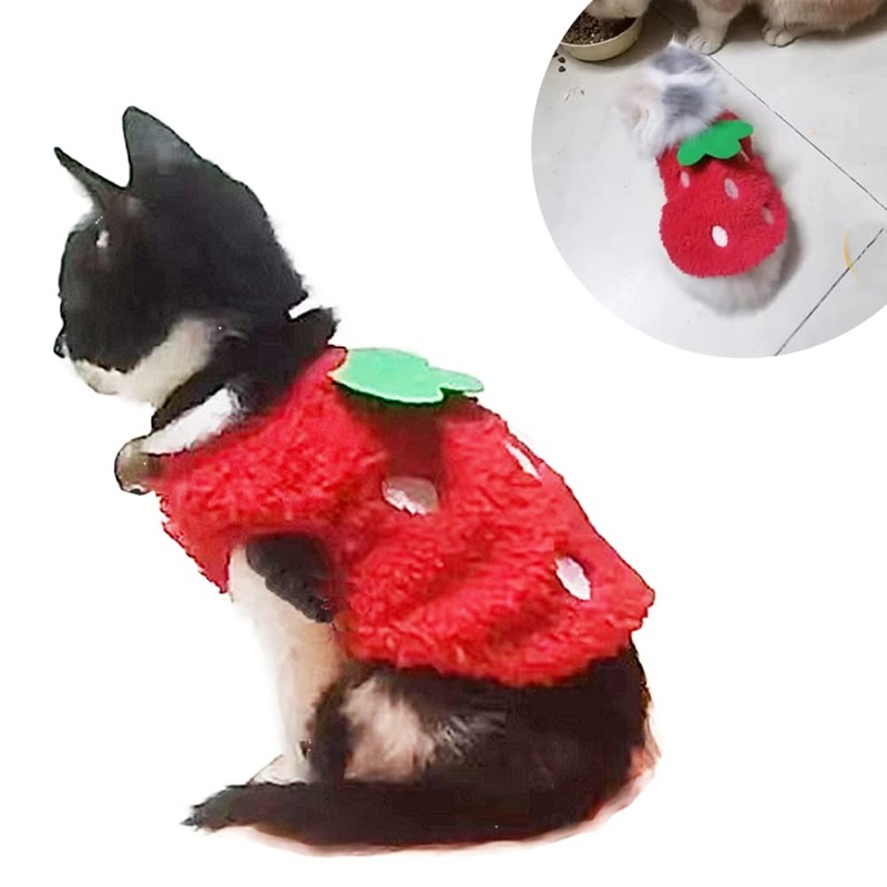 ANIAC Bunny Clothes for Rabbits Warm Kitten Vest Fleece XXXS