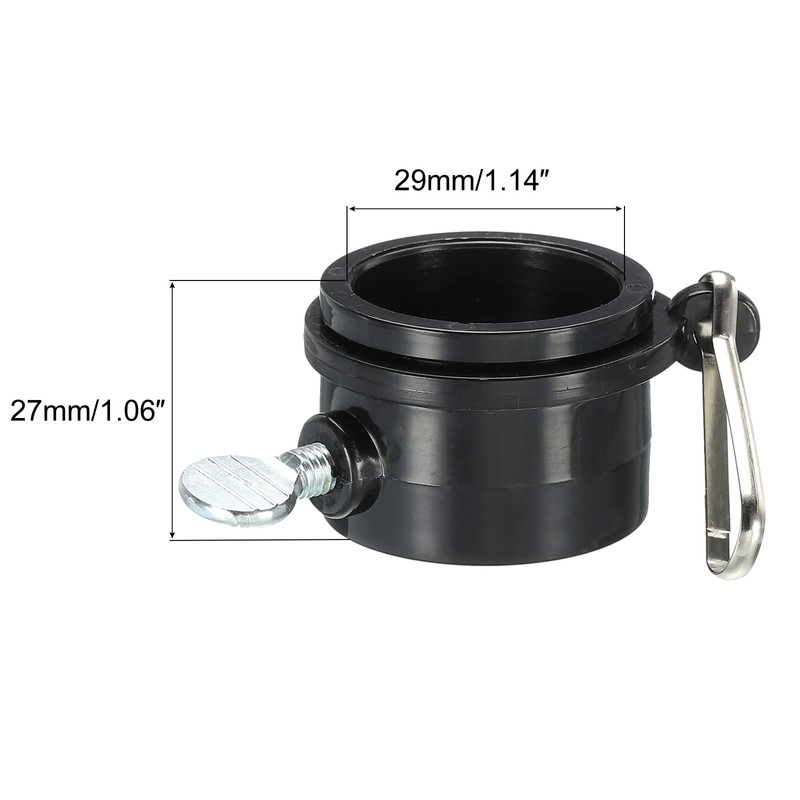 sourcing map Flag Pole Rings Mounting Clips Rotating Adjustable Fasteners