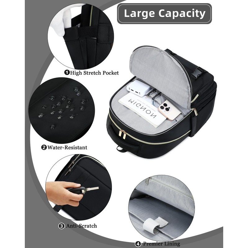 Caoroky knight Women Travel Laptop Backpack Business Work Purse School