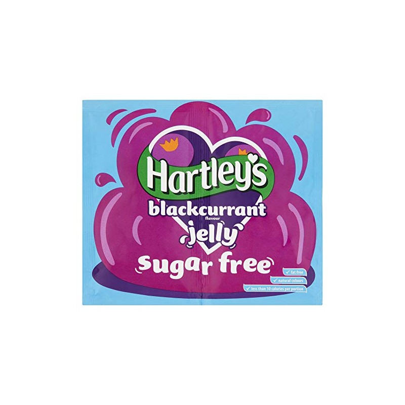 Hartleys Sugar Free Blackcurrant Jelly Crystals - 12x23g
