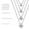 WOAINI Moissanite Pendant Necklaces for Women, Solitaire Moissanite Necklace Pendant,