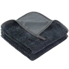 VIVOTE 2 Pack Bathroom Drying Cloth, Magic Wipe for Removing Water in Shower Bathroom, Quick Dry & Soft Absorbent Microfibre Cleaning Cloth, Drying Towel for Bathroom, Travel, Hair, 40x40cm Dark Grey
