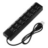 Total Supplier Conector Hub Multi Contacto 7 Puertos Usb Switch