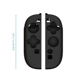 Hülle Kompatibel mit Switch 2 Joy-Con Controller, Ultradünn Silikon Schutzhülle für Switch 2 JoyCon, Stoßfeste Weiche-Silikon Schutzcover (Schwarz)