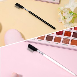 Metal Eyelash Comb, 2 Pack Metal Eyelash Brush Eyelash Separator Tool Eyebrow Brush Eyelash Separator Grooming Brushes with Stainless Steel Teeth Eye Makeup Brush Tool for Women Eye Makeup