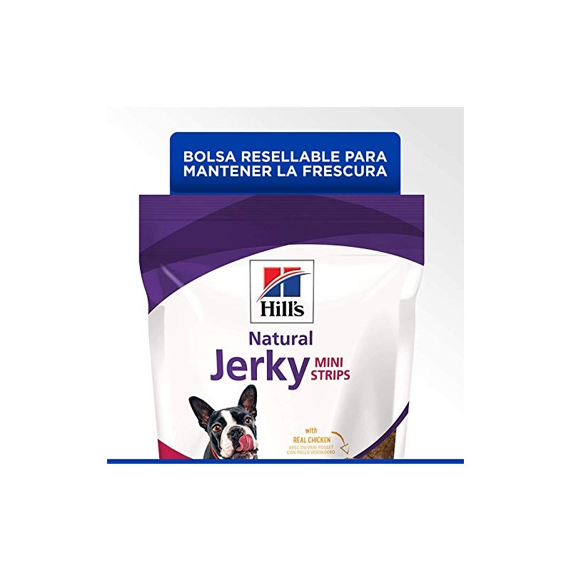 Hill's Natural Jerky Mini Strips, Premios para Perro con Pollo