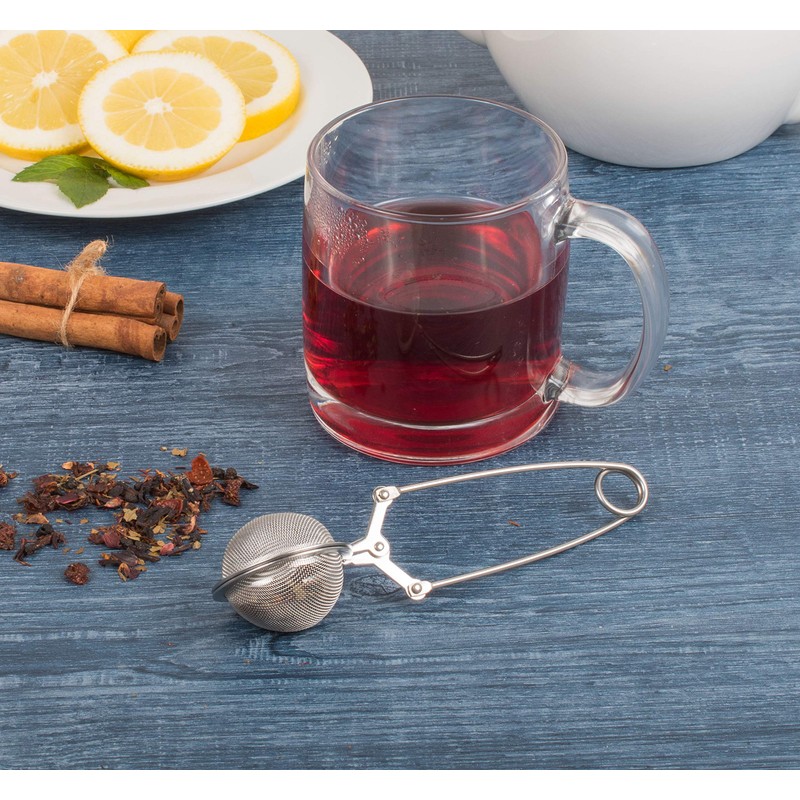 HIC Kitchen Snap Mesh Ball Tea Infusers, 18/8 Stainless Steel,