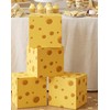 TOUROAM 4 PCS Cheese Party Decoration Boxes, Yellow Cheese Food