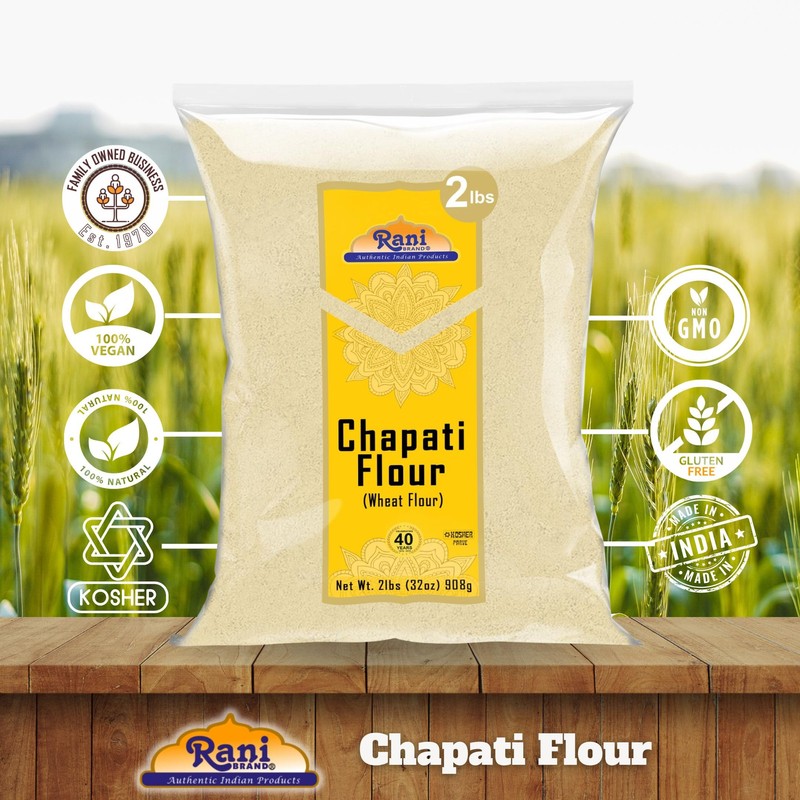 Rani Chapati Flour (100% Pure Whole Wheat Chakki Atta), For