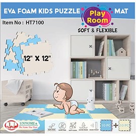 Odor Free Non-Toxic Mat, EVA Foam Interlocking Tiles, Equipment Mat Gym MAT Kid EVA Mat (20 Square Feet(20 Tiles) 1'x1)