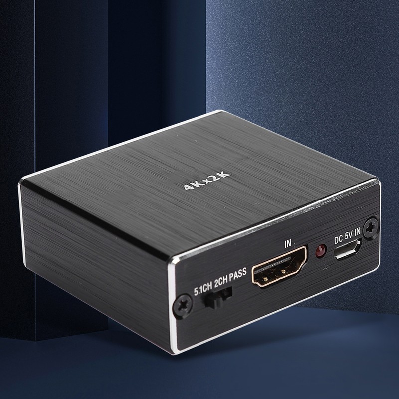 Professional Metal Black 4K x 2K HDMI to HDMI Optical