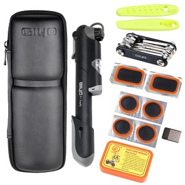 Portable Bicycle Repair Tools Kit Box Tire Fixing Kit Bag with Tire Pump Multifunctional Tools Tire Tube Patches