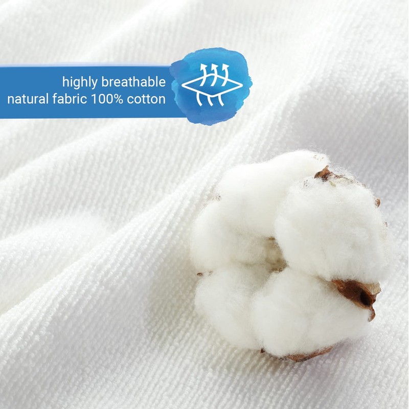 Velfont – Waterproof Mattress Protector | Extra Deep Breathable Aloe