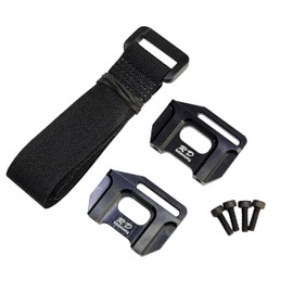 Aluminium Alloy Tall Battery Holder Mount Hold-Downs for Traxxas 1/8 Sledge - Black