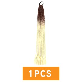 Traziewell Brown Hair Extensions for Braiding Ombre Braiding Hair Long Hair Extensions for Women Synthetic Hair Styling Accessories Daily Use Hair Pieces for Party 2819