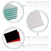 Harbour Housewares Glass Coasters - Square - 10cm - White