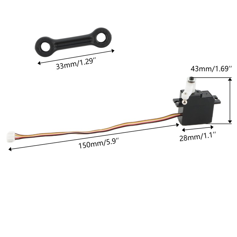 GDOOL 9500E RC Car 2KG Steering Servo PX9500-28 Accessories Spare