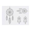 4 x 'Dream Catcher' Temporary Tattoos - Water Resistant, Skin-Safe,