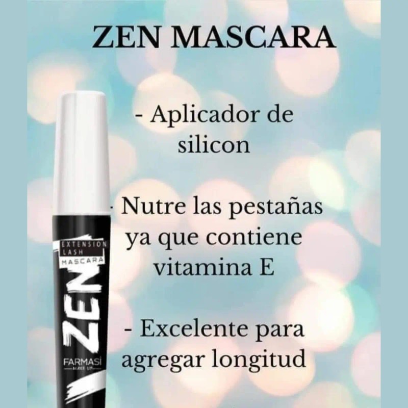 Mascara De Pestañas Zen Farmasi Con Vitamina E Rimel