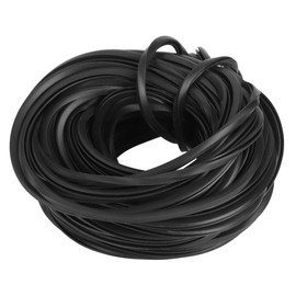 Caredy Greenhouse Repair Weatherseal Film Tape, Black Greenhouse Rubber Strips, Cable Sealing Strips, Rubber Window Seal, Greenhouse Accessories, Accessories for Glass Sealing (18 m)