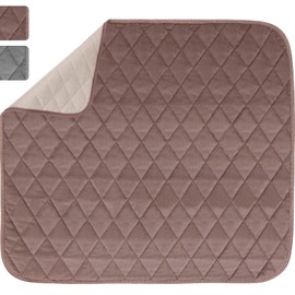 Sures Waterproof Chair Pads for Incontinence (22" x 21") - Washable, Waterproof Seat Protector - Chair Protector Seat Cover - Absorbent Pad for Bed, Seat, Car, Wheelchair & Recliner (Brown, 1 Pack)