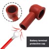 LT Easiyl 10pcs Battery Terminal Insulating Rubber Protector Cover Angled