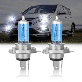 IVBDQV Fit (1997-2004/2007-2014) for HONDA CRV Headlight Bulbs, 9003/H4 High Low Dual Beam 9003 Halogen Bulbs 300% Brightness High Performance Halogen Bulbs Combo 2PCS
