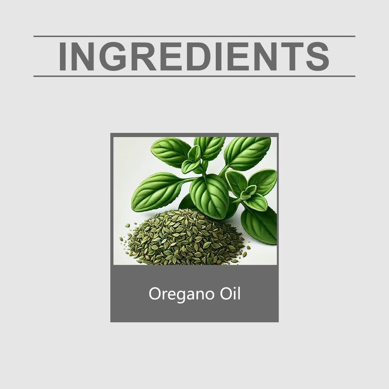 Aceite de orégano con aceite de semilla negra, apoyo digestivo,