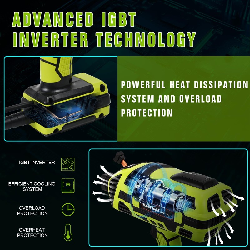 TRQWH Portable Welding Machine 110V ARC Handheld Welder IGBT Inverter