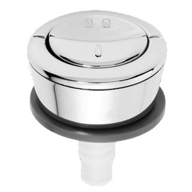 Wirquin Jollyflush Dual Flush Chrome Push Button, Toilet Flushing Button, 10717795