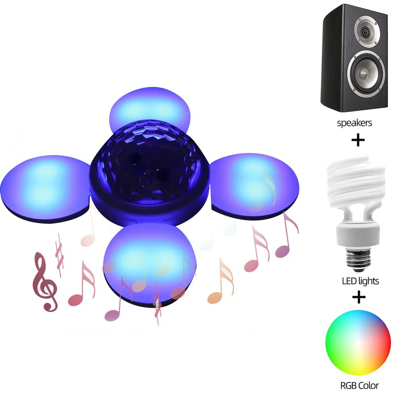 LED Bluetooth Light 48W 85‑265V E27 Ceiling Lamp RGBW Remote