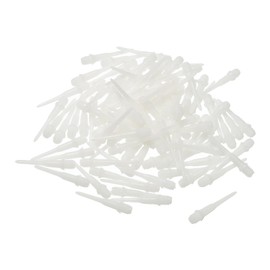 PATIKIL Plastic Dart Tips, Pack of 100, 2BA Thread, Soft Dart Tips, Plastic Tips, Soft Tip Dart Accessories, White